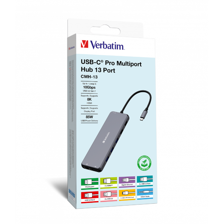 Verbatim CMH-13 USB-C Pro 13 Port Multiport Hub