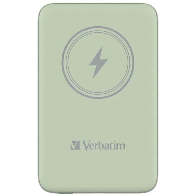 Verbatim Charge ´n´ Go 10000mAh Magnetic Wireless Power Bank Green