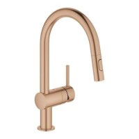 Grohe Minta Single Lever Kitchen Mixer Tap - Rose Gold