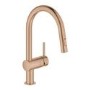 Grohe Minta Single Lever Kitchen Mixer Tap - Rose Gold