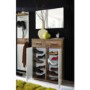 GRADE A3 - Germania Center Shoe Cabinet in Oak and White - 12 Pairs
