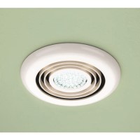 GRADE A1 - HIB Cyclone White Wet Room Inline Fan with LED Lights