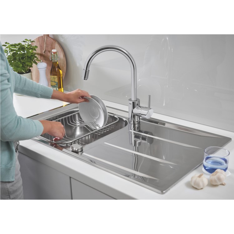 Grohe Concetto Chrome Single Lever Pull Out Kitchen Mixer Tap
