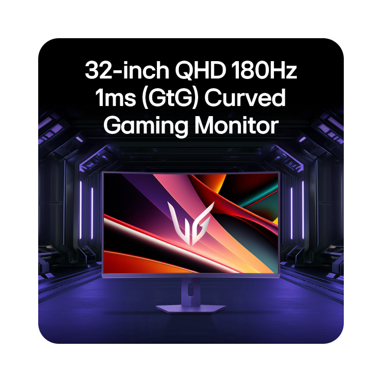 LG UltraGear G6 32G600A 32" VA QHD 180Hz 1ms Curved Gaming Monitor