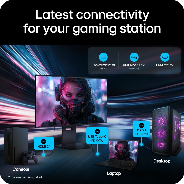 LG UltraGear evo 32" OLED Dual Mode 4K UHD 240Hz Full HD 480Hz 0.03ms Gaming Monitor
