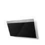 Faber Daisy 80cm Angled Cooker Hood - Black Glass