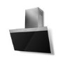 Faber Daisy 80cm Angled Cooker Hood - Black Glass