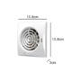 GRADE A1 - Chrome Wall Mounted Bathroom Extractor Fan with Timer - hib. Hush