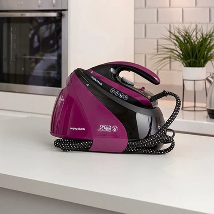 Morphy Richards 332102 SpeedSteam Pro 3000W Steam Generator Iron - Purple