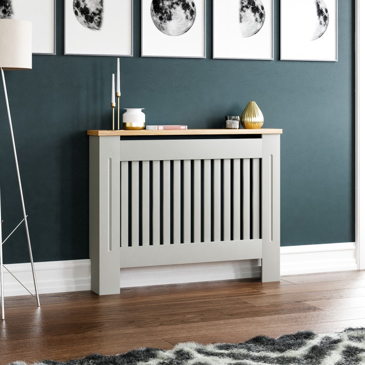 111cm Grey Radiator Cover - Arlington