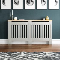 Large Grey Radiator Cover - 152cm - Arlington