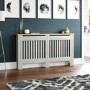 Large Grey Radiator Cover - 152cm - Arlington