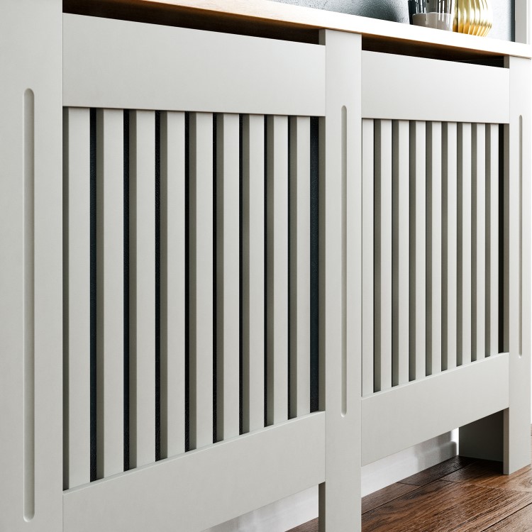 Large Grey Radiator Cover - 152cm - Arlington
