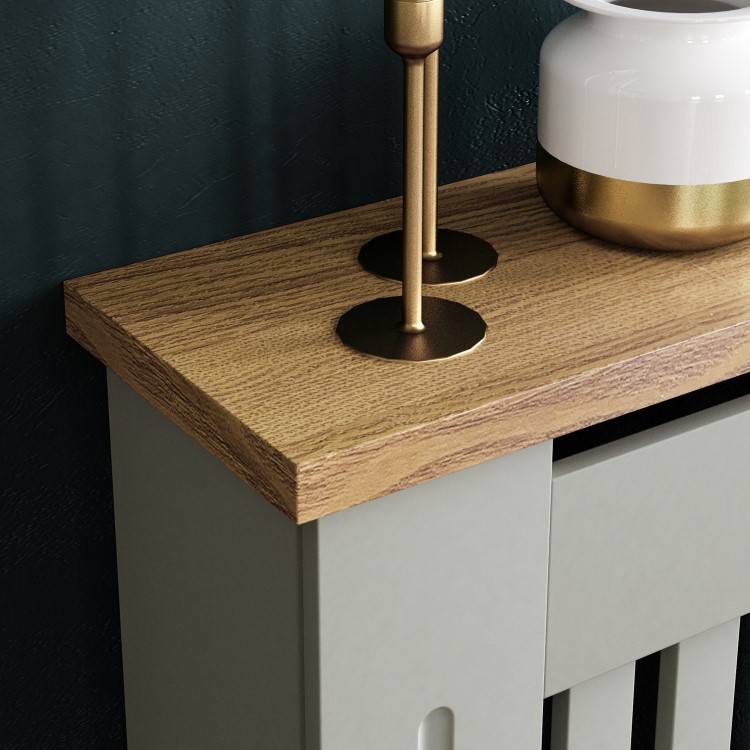 Large Grey Radiator Cover - 152cm - Arlington