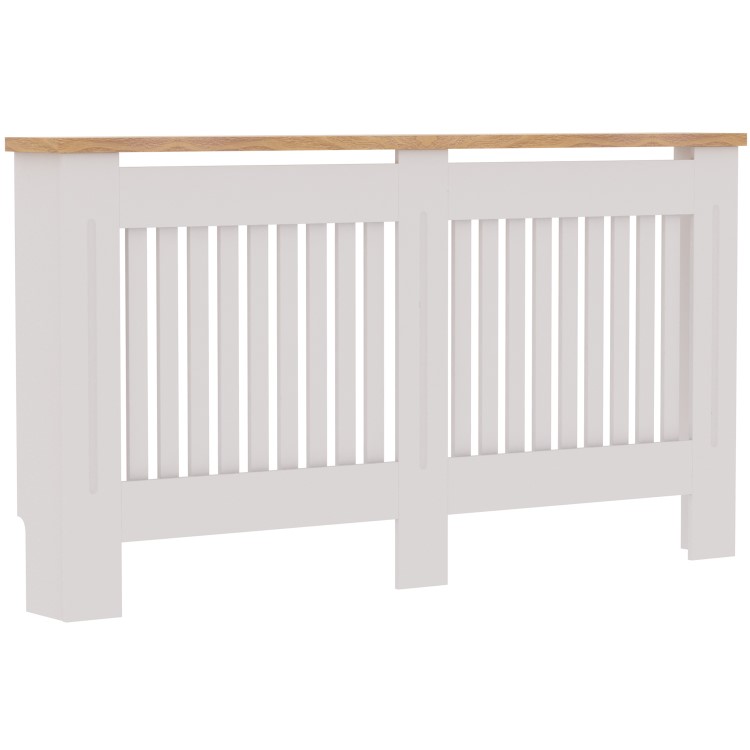 Large White Radiator Cover-152cm - Arlington