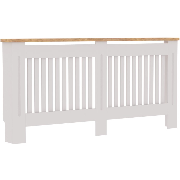 Extra Large White Radiator Cover - 172cm - Arlington