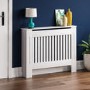 111cm White Radiator Cover - Chelsea