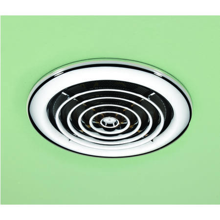 GRADE A1 - HIB Turbo Chrome Bathroom Inline Extractor Fan
