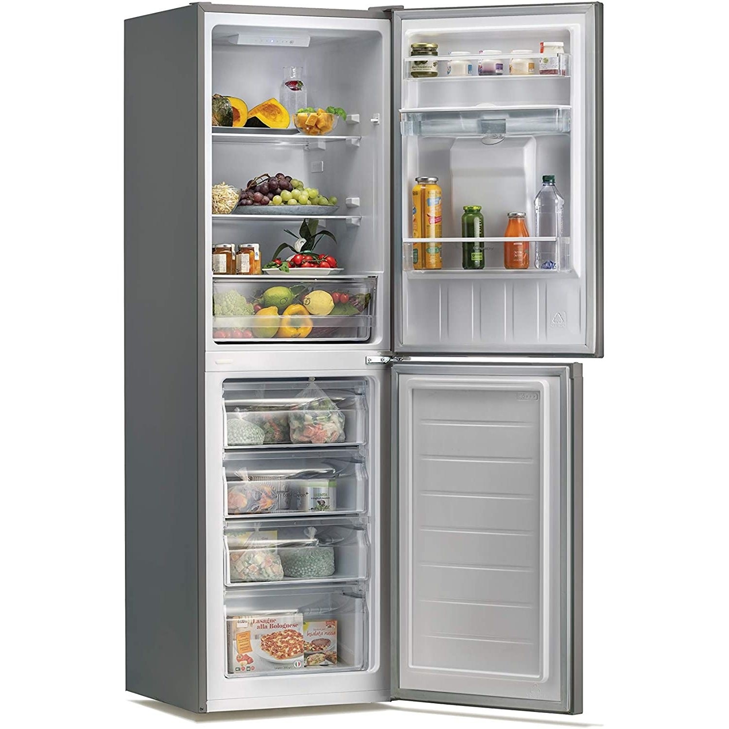 Candy fridge on sale freezer silver