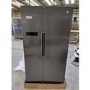 Refurbished Hoover HHSBSO6174XK Freestanding 521 Litre 50/50 Frost Free American Fridge Freezer Stainless Steel