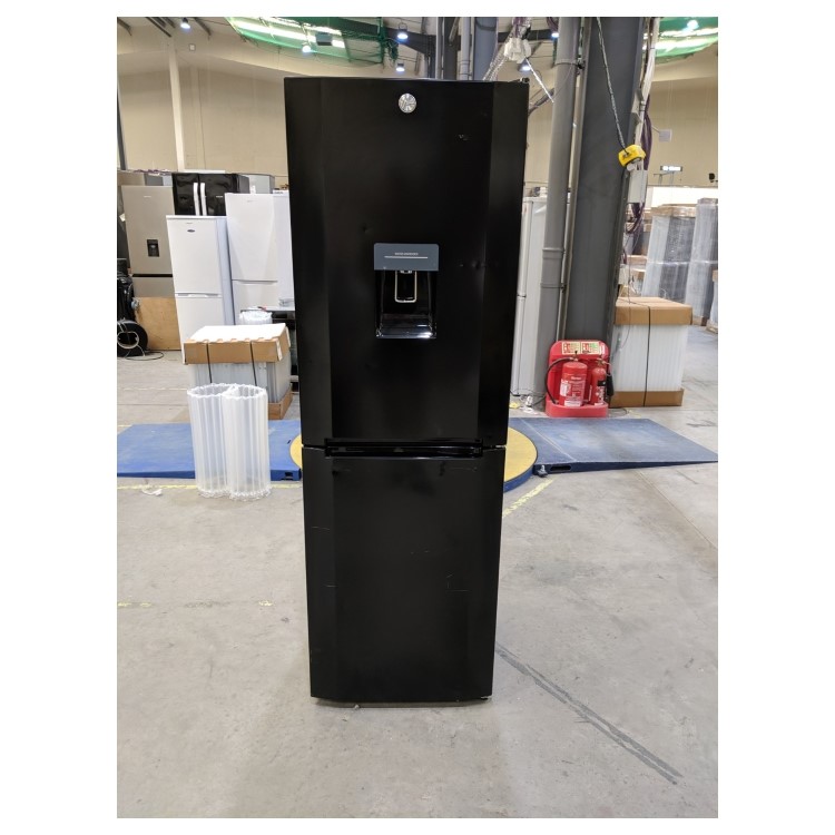 Refurbished Hoover AXI COMBINED HMNB 6182 B5WDKN Freestanding 306 Litre 50/50 Fridge Freezer Black