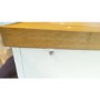 GRADE A3 - Bentley Designs Atlanta 3 Drawer Bedside Table In White and Oak 