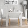 Vivienne FlipTop White Gloss Dining Table + 2 PU Leather Dining Chairs