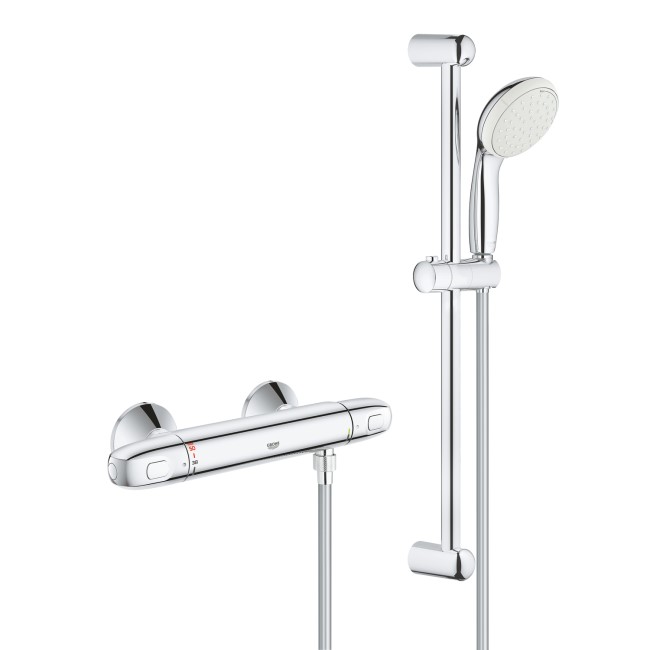 GRADE A1 - Grohe Grohtherm 1000 Thermostatic Shower Mixer and Kit