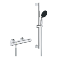 GRADE A1 - GROHE QuickFix Chrome Precision Start Thermostatic Shower Mixer 
