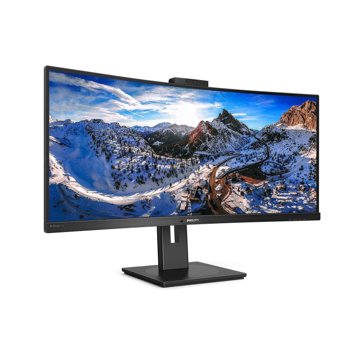 Refurbished Philips 346P1CRH/00 34" VA QHD USB-C Curved Monitor
