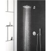 Grohe Grohtherm Concealed Thermostatic Mixer Shower with Wall Mounted Shower Head &amp; Pencil Handset