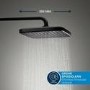 GRADE A1 - GROHE QuickFix Precision Thermostat Concealed shower system with Vitalio Comfort 250