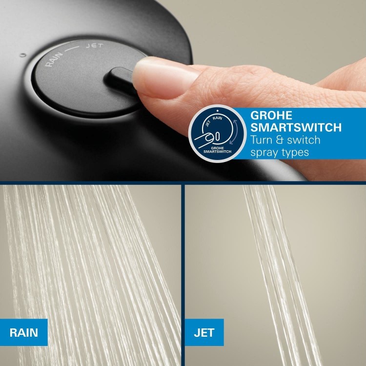 GRADE A1 - GROHE QuickFix Precision Thermostat Concealed shower system with Vitalio Comfort 250