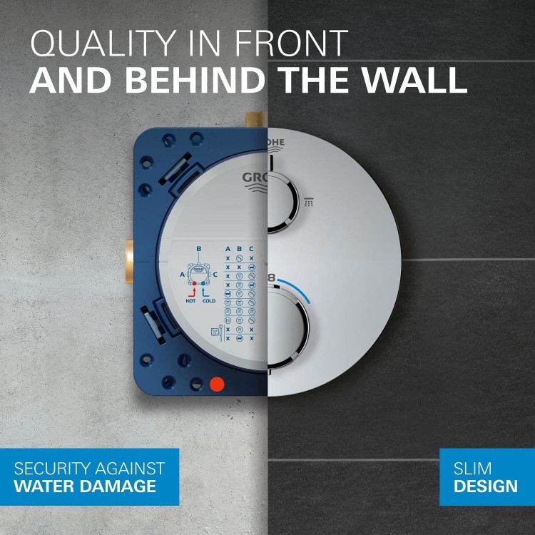 GRADE A1 - GROHE QuickFix Precision Thermostat Concealed shower system with Vitalio Comfort 250