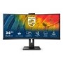 GRADE A1 - Philips 5000 Series 34B1U5600CH 34" VA WQHD 120Hz Ultrawide Curved Monitor with USB-C Dock
