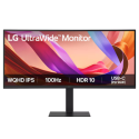 34U650A-B.AEK LG 34U650A-B 34" IPS WQHD 100Hz USB-C  UltraWide Curved Monitor