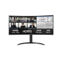 A1/34WR50QK-B.AEK Refurbished LG 34WR50QK 34" VA Full HD UltraWide Curved Monitor