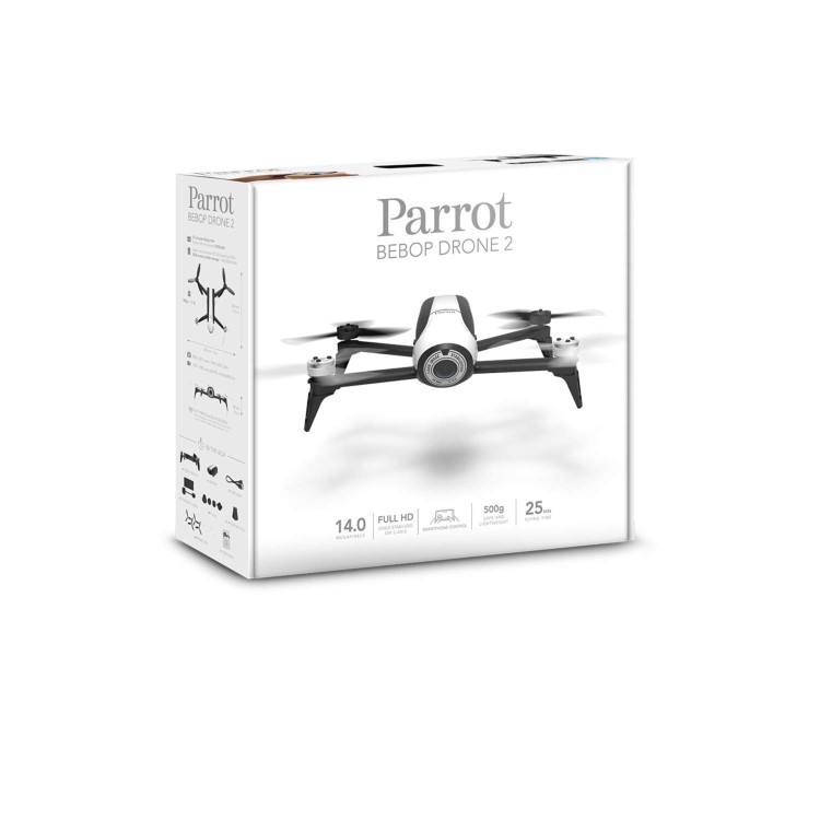 GRADE A1 - Parrot BeBop 2 HD 1080p Camera Drone In White