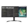 LG 35WN75C-B 35" UWQHD 100Hz HDR Curved Monitor 