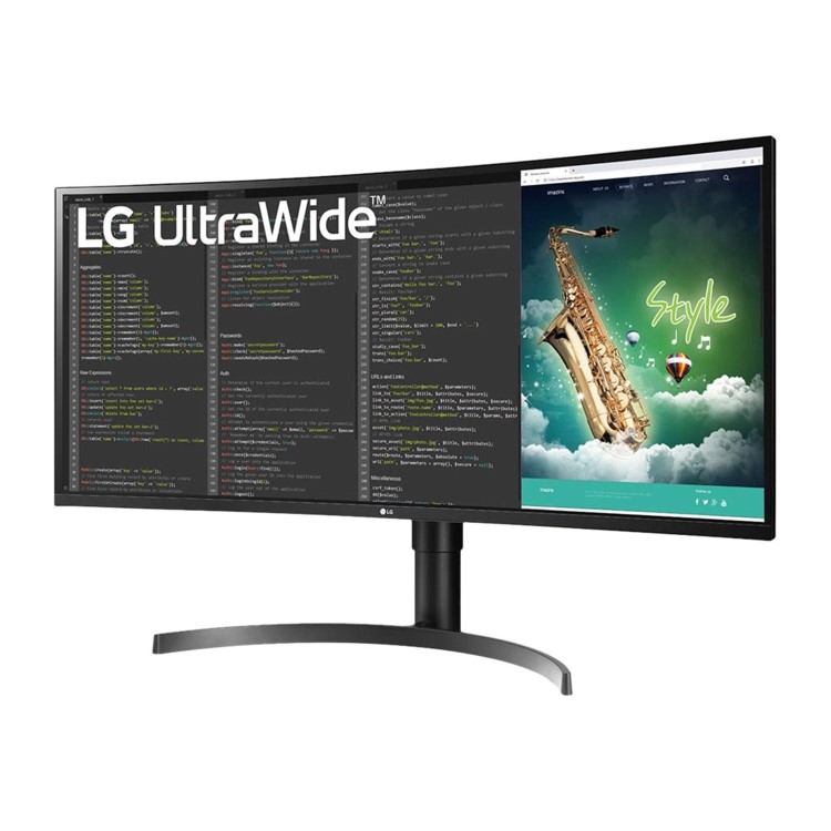 LG 35WN75C-B 35" UWQHD 100Hz HDR Curved Monitor 