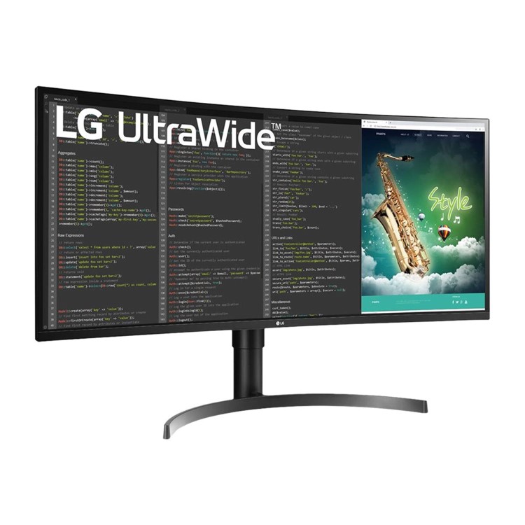 LG 35WN75C-B 35" UWQHD 100Hz HDR Curved Monitor 