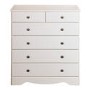 Steens Milford 2+4 Drawer Chest in Soft White