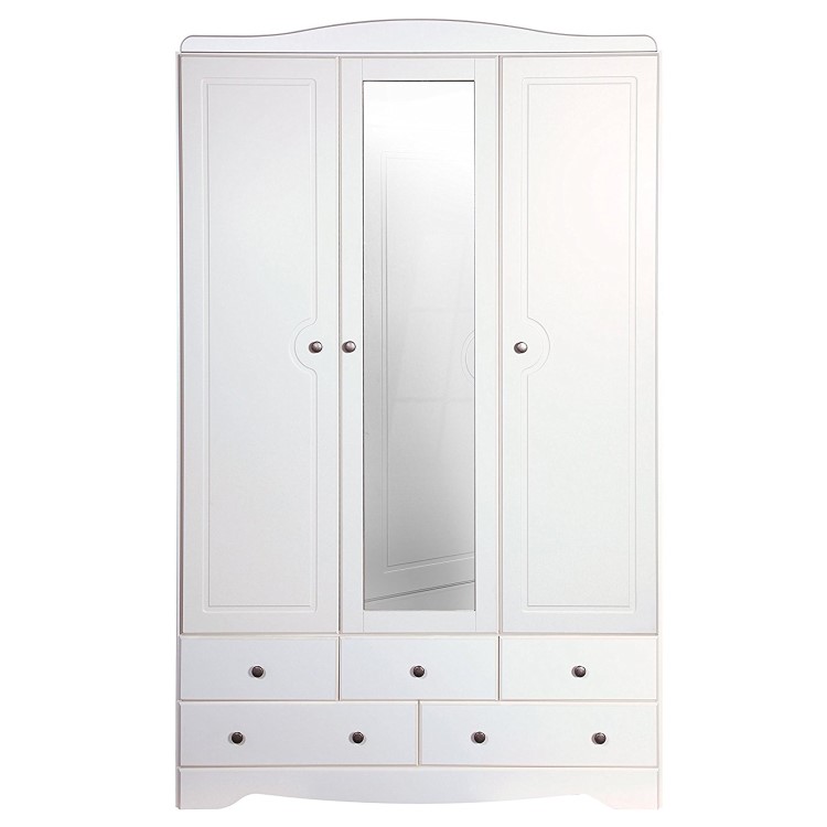 Steens Milford Triple Wardrobe in Soft White