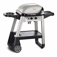 Outback Excel 300 - 2 Burner Gas BBQ Grill with Side Burner - Silver