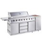 Outback Signature II - 6 Burner Dual Fuel BBQ Grill - Stainless Steel