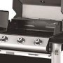 Outback Magnum - 3 Burner Gas BBQ Grill with Side Burner - Black & Silver