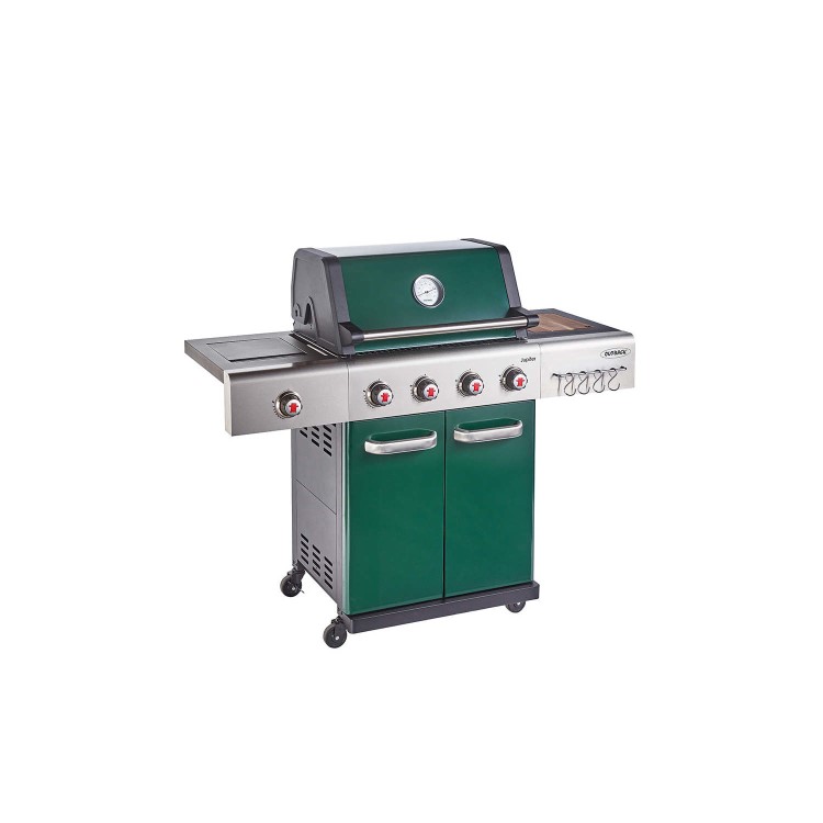 Refurbished Outback Jupiter - 4 Burner Gas BBQ Grill with Side Burner - Green
