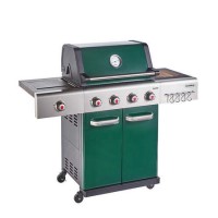Refurbished Outback Jupiter - 4 Burner Gas BBQ Grill with Side Burner - Green