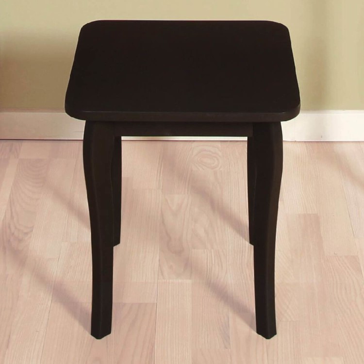 Steens Baroque Dressing Table Stool in Black