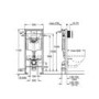 GRADE A1 - Grohe Rapid SL 1.13m 3 in 1 Set Support Frame for Wall Hung WC - 38772001